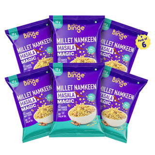 Millet Namkeen Masala Magic | Pack of 6 | Net wt 180g