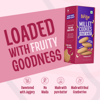 Millet Cookies: Fruit & Nut | Pack of 2