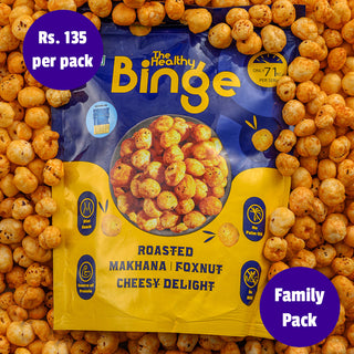 Roasted Makhana: Cheesy Delight family Pack