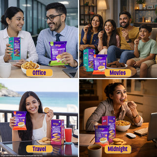Assorted Millet Namkeen | Pack of 6 | Net wt. 180g