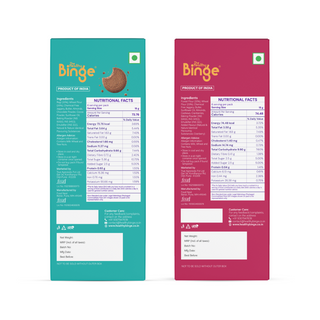 Assorted Millet Cookies: Pack of 2 (Choco-Ragi + Fruit & Nut)