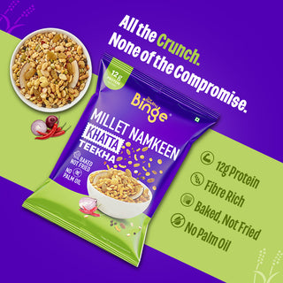 Millet Namkeen Khatta Teekha | Pack of 6 | net wt. 180g