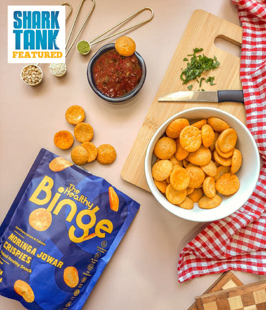 Indian Masala Jowar Moringa Baked Chips